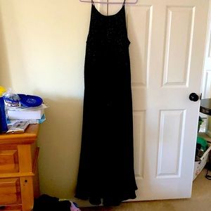 Gorgeous black pull over dress with Beads